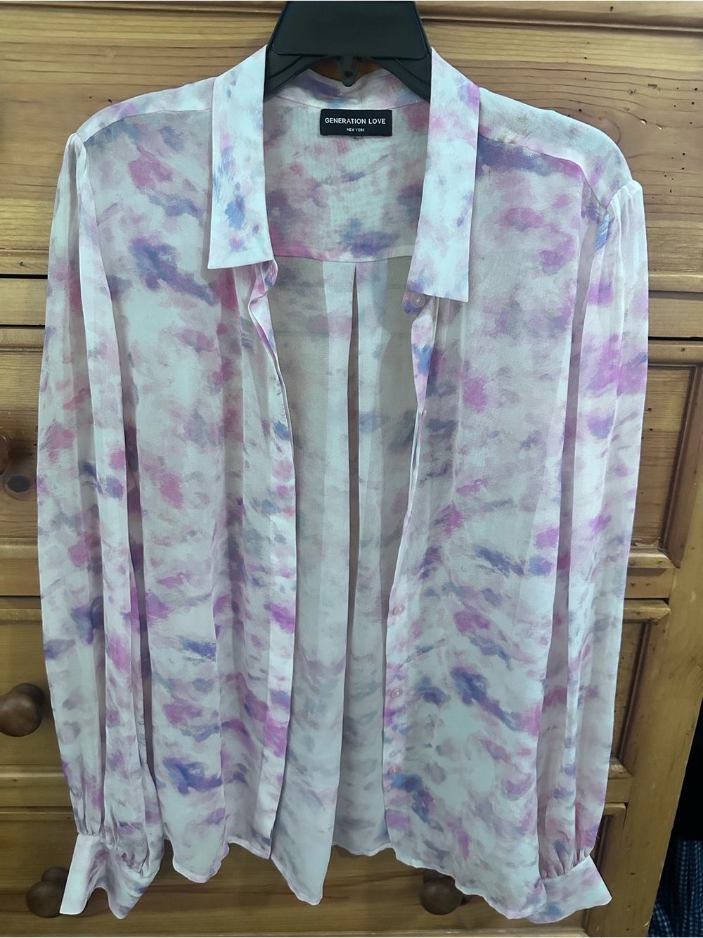 Generation Love 100% silk blouse M